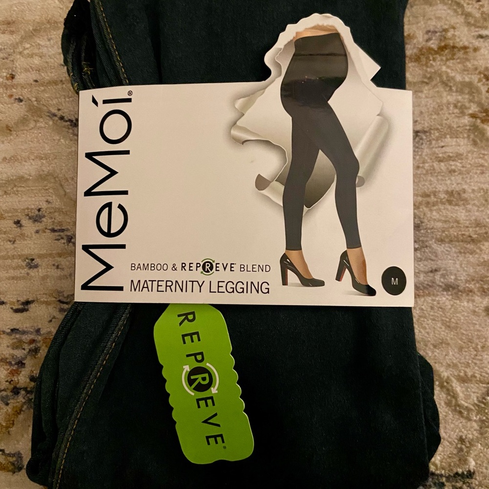 NWT! MeMoi Black Maternity Leggings